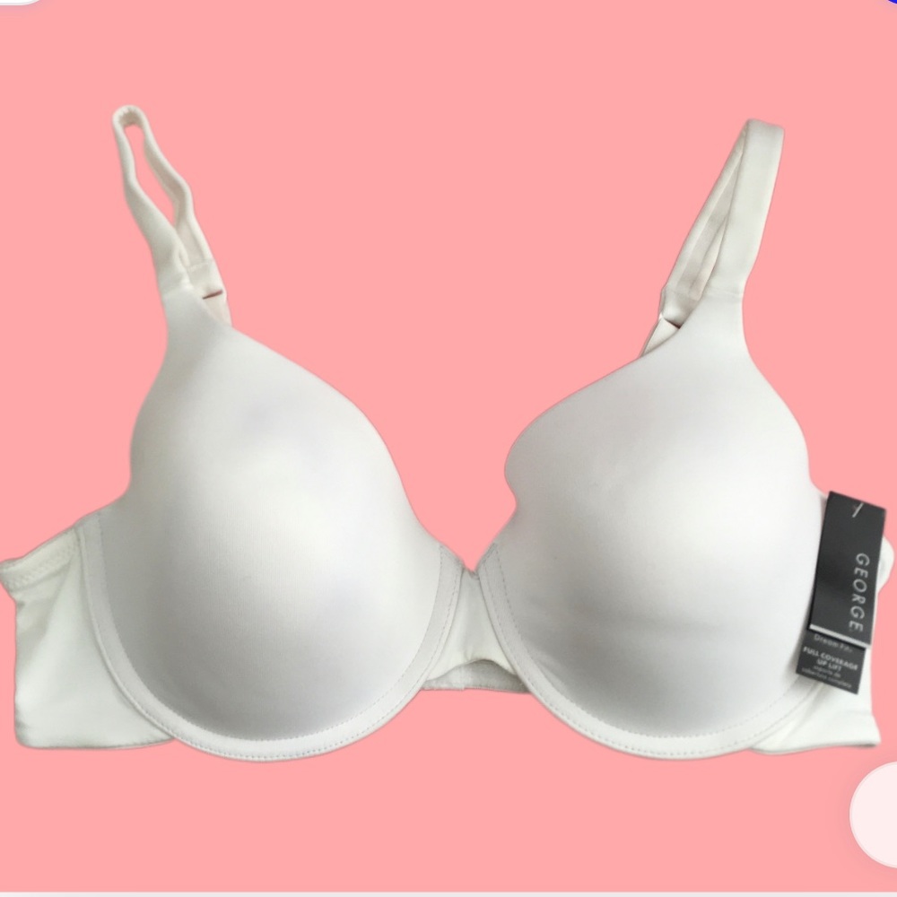 NWT George Full Coverage Up Lift Push Up Bra. Size 38C